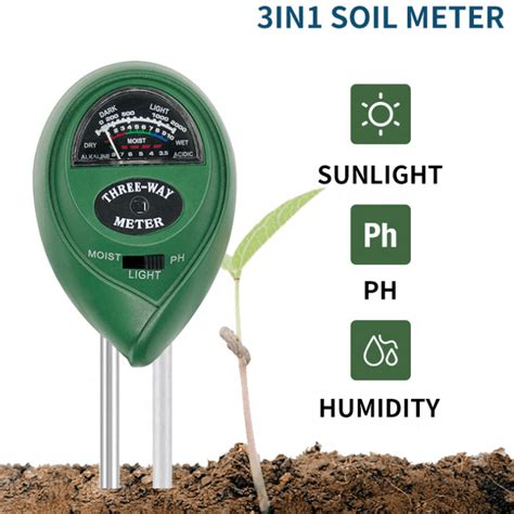 custom 3 way moisture meter|trazon 3 way soil meter.